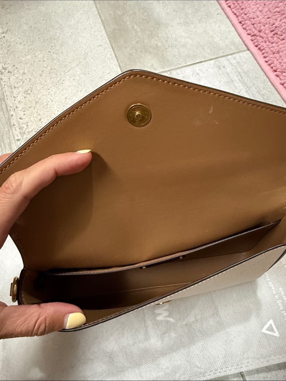 Coach chalk Crossbody Bag with Gold Hardware - Picture 5 of 9